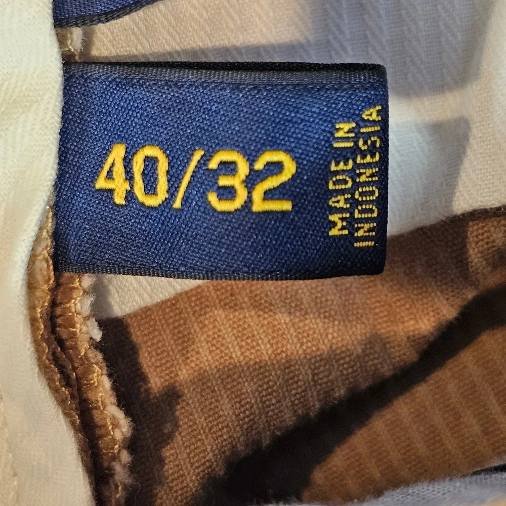 Polo Ralph Lauren Mens Classic Fit Corduroy Pants Tan Stretch 40x32 RN41381